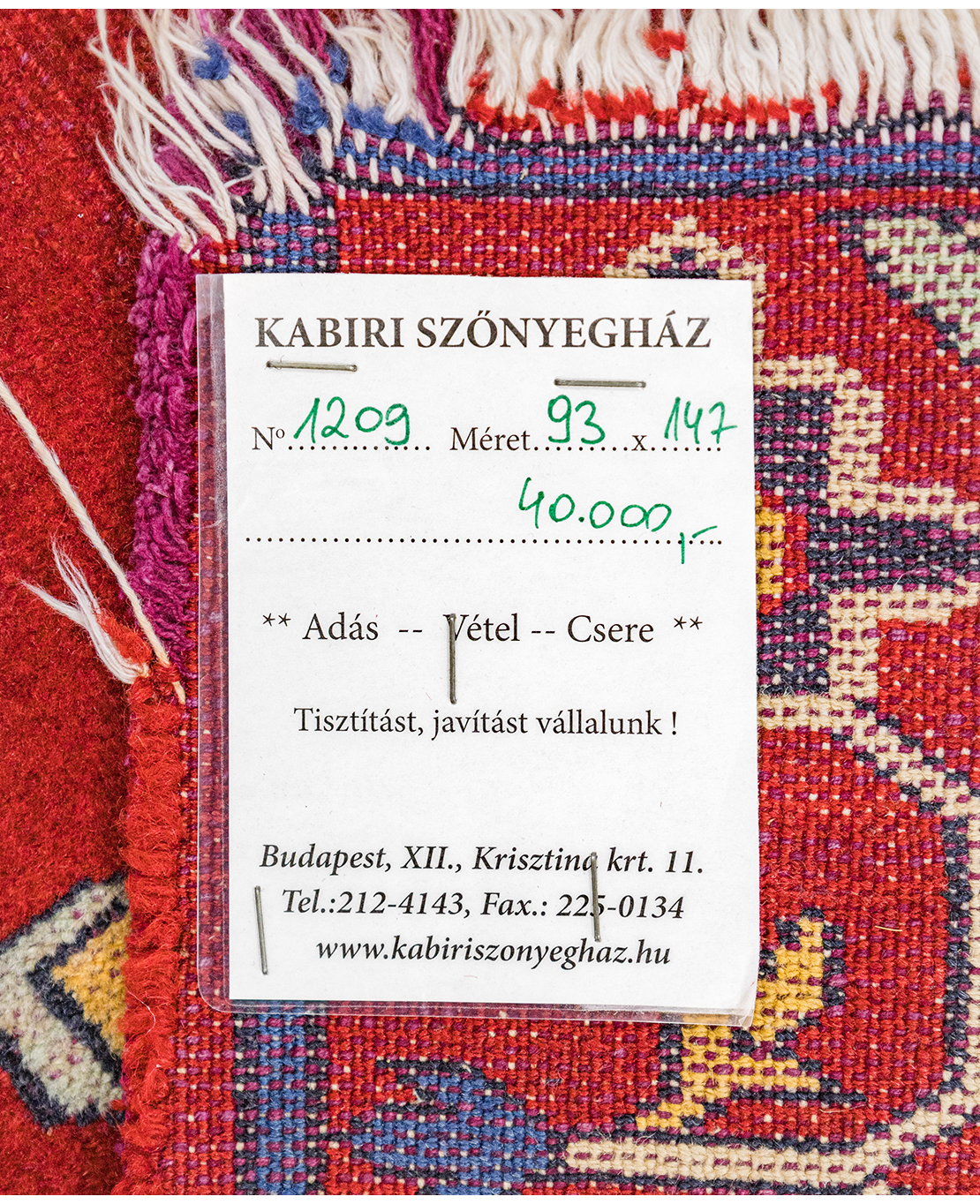 Török gyapjú szőnyeg - Image 6