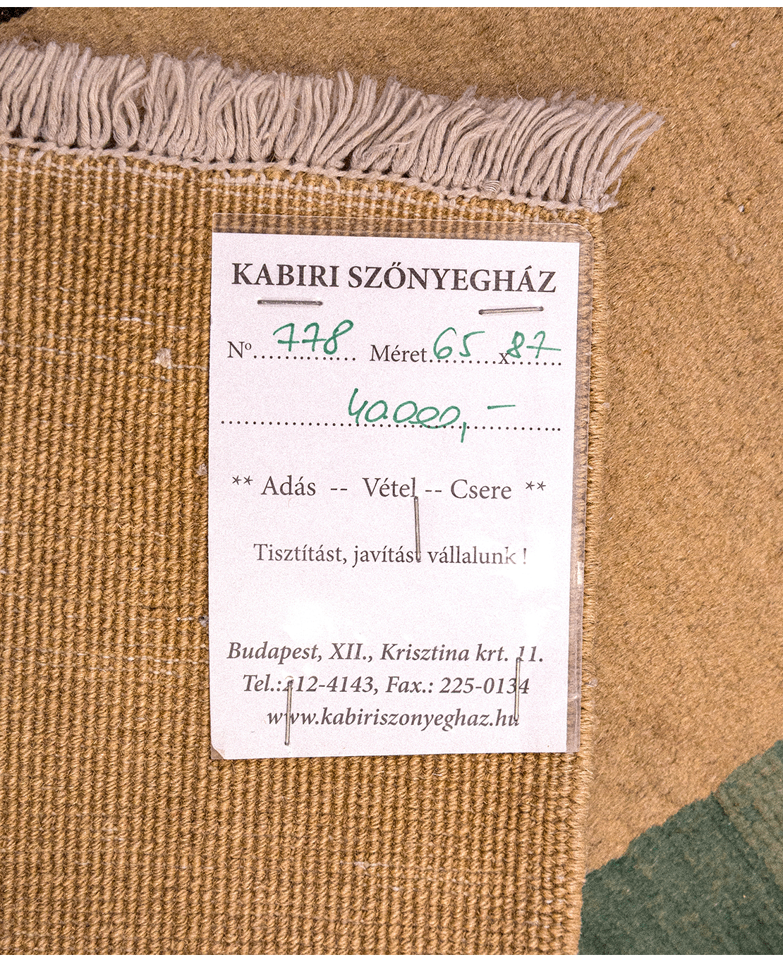 Török-afgán barátságot ábrázoló kis szőnyeg - Image 5