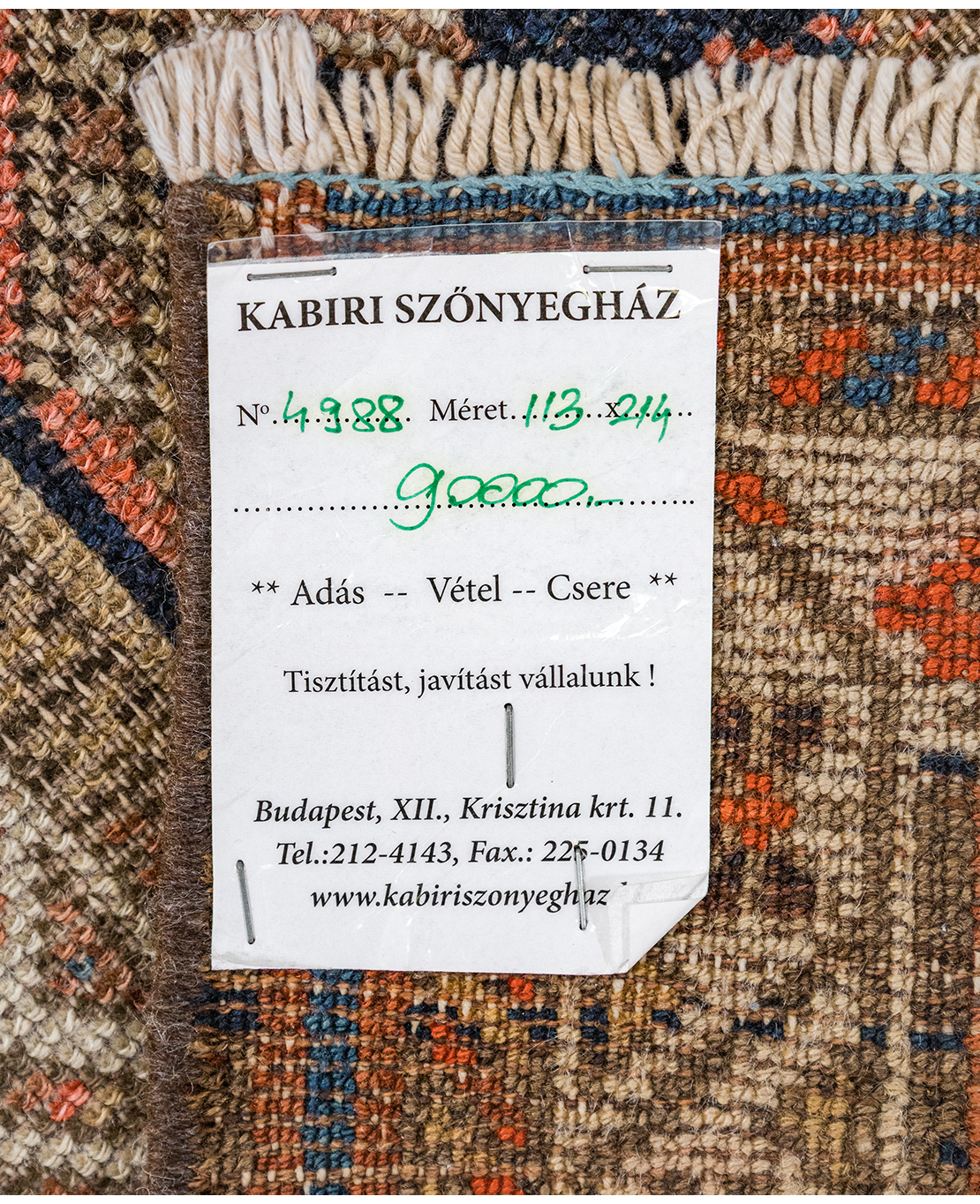 Kaukázusi kézi gyapjú szőnyeg - Image 6
