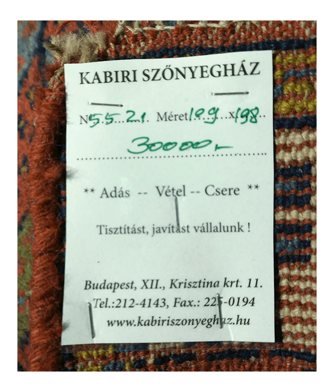 Kurd török kézi gyapjú szőnyeg - Image 4