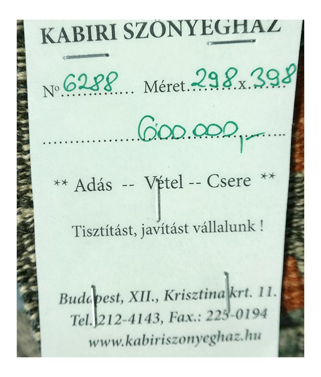 Csobi vintage kézi gyapjú kelim - Image 4
