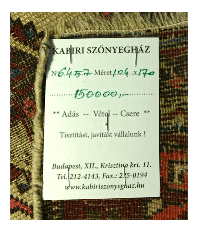 Kazak antik kézi gyapjú szőnyeg - Image 4