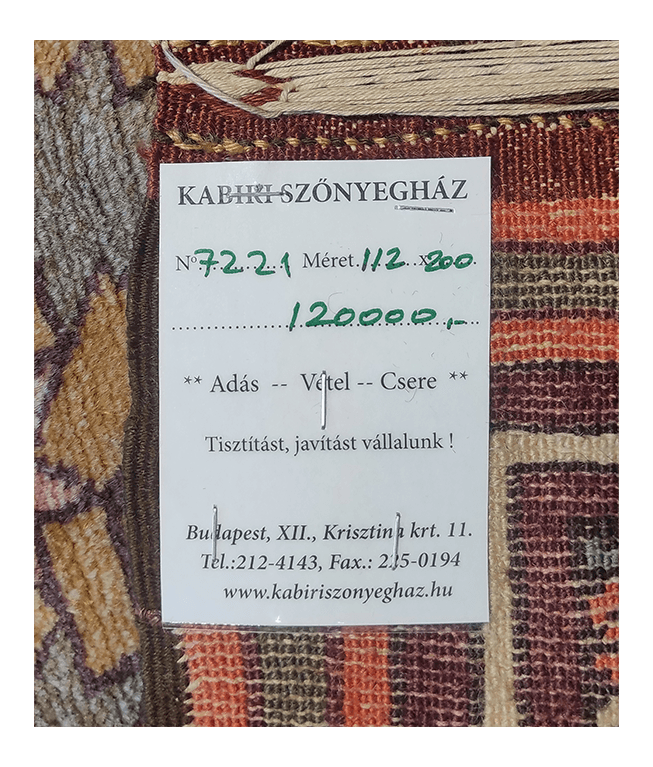 Dagesztáni kaukázusi kézi gyapjú szőnyeg - Image 4