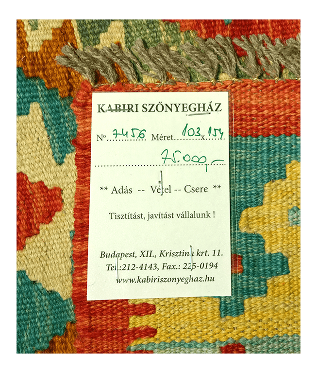 Csobi vintage kézi gyapjú kelim - Image 4