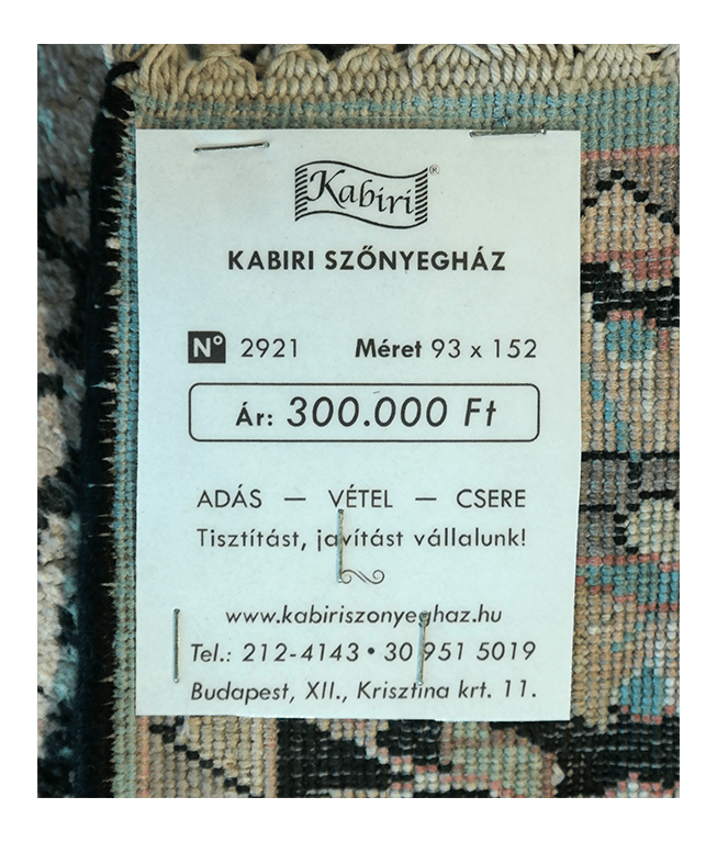 Kasmíri selyem kézi szőnyeg - Image 4