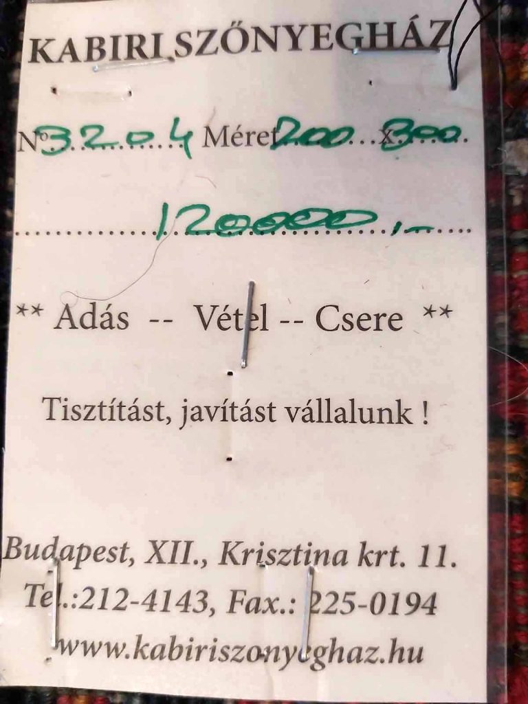 Török ladik régi gyapjú szőnyeg - Image 4