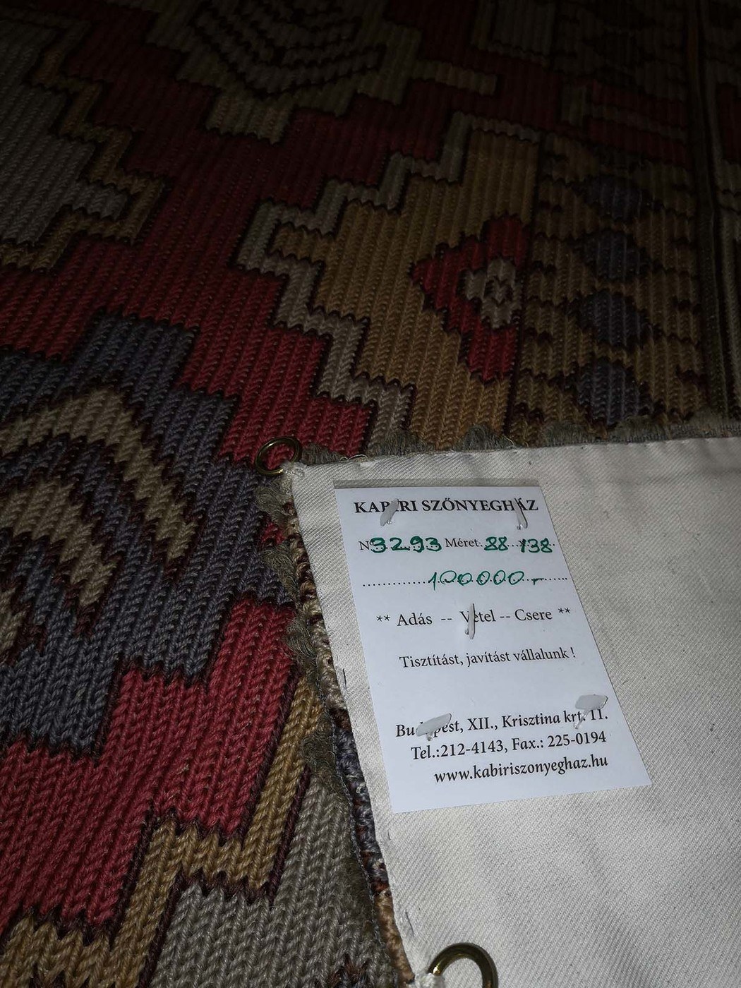 Európai szumák falvédő kelim - Image 3