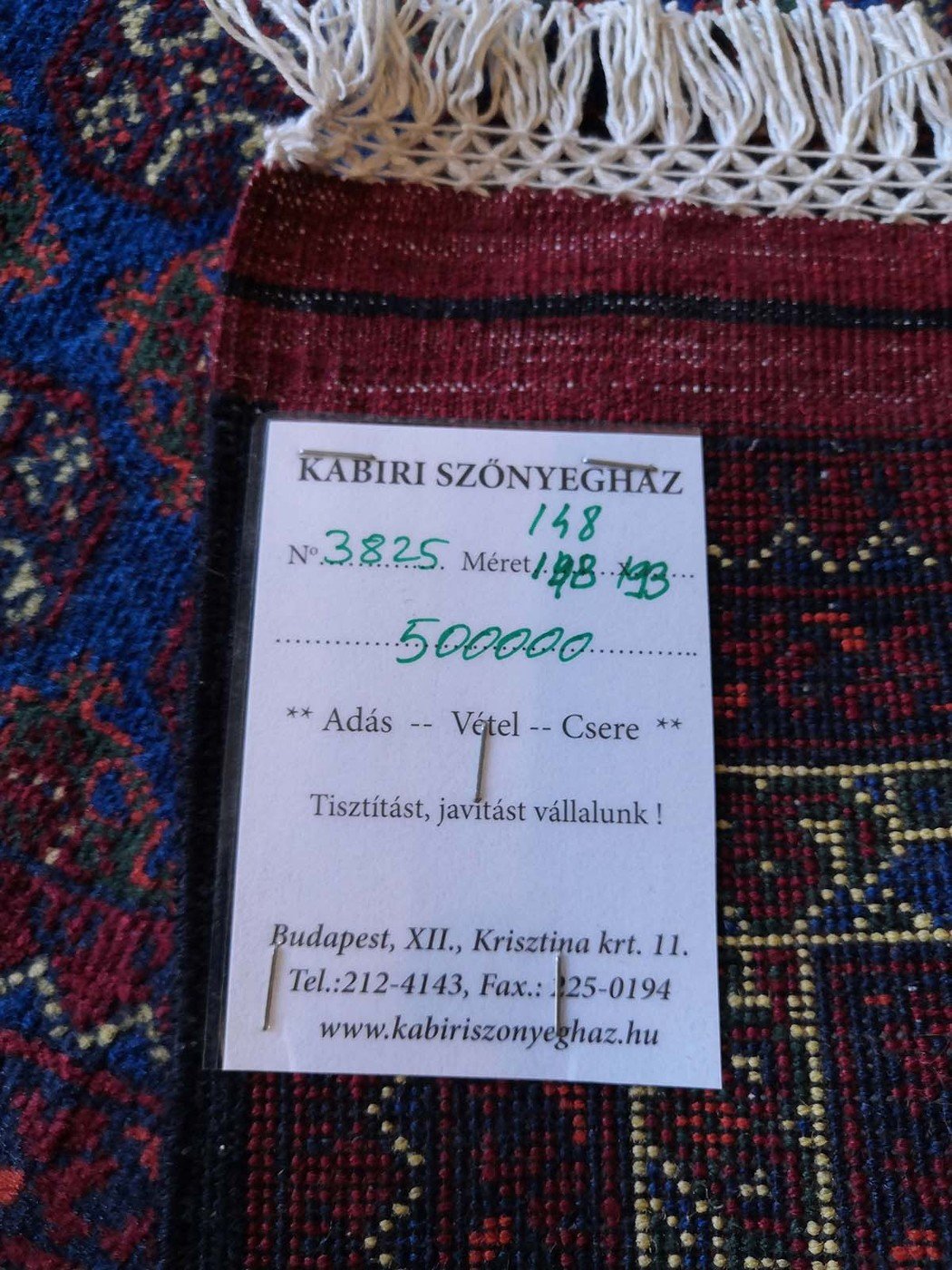 Rózsás bochara kézi gyapjú szőnyeg - Image 3