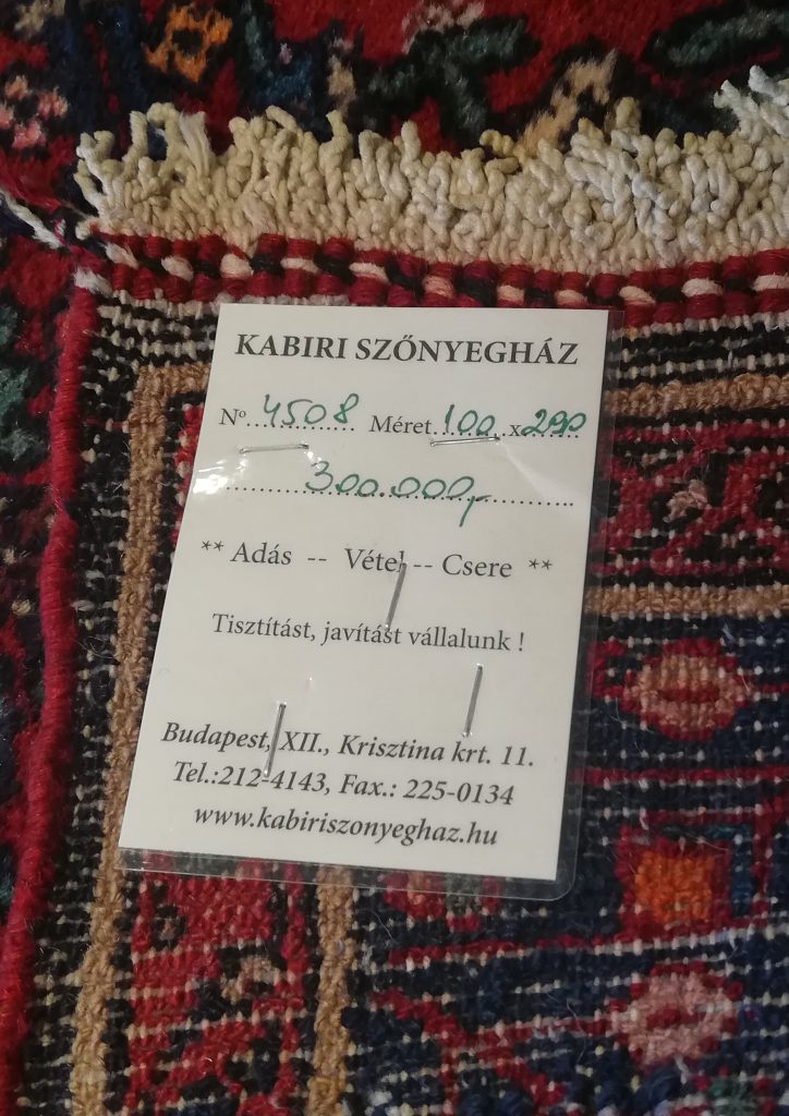 Iráni kézi gyapjú futószőnyeg - Image 4