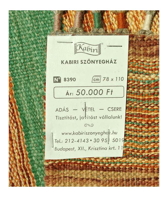 Csobi vintage kézi gyapjú kelim - Image 6