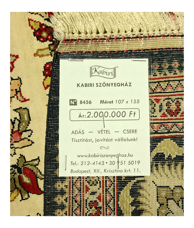 Prémium kategória Iráni kum selyem szőnyeg - Image 6