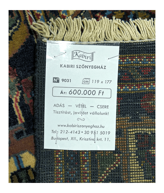Iráni tebrizi kézi gyapjú szőnyeg - Image 6