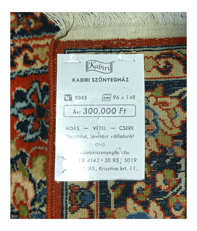 Iráni kézi gyapjú szőnyeg - Image 6