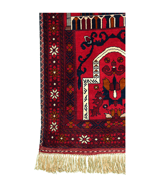 Afgán Szuper Khal Mohammadi kézi gyapjú szőnyeg - Image 4