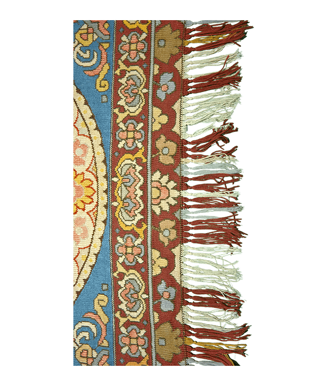 Selyem és gyapjú kézi terítő - Image 3