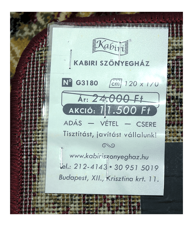 Klasszikus gépi szőnyeg - Image 6