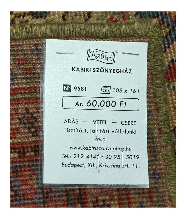 Régi török ladik kézi gyapjú szőnyeg - Image 6