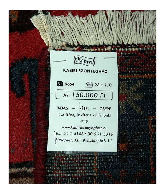 Iráni Hamadan kézi gyapjú szőnyeg - Image 6