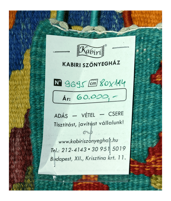 Csobi vintage kézi gyapjú kelim - Image 6