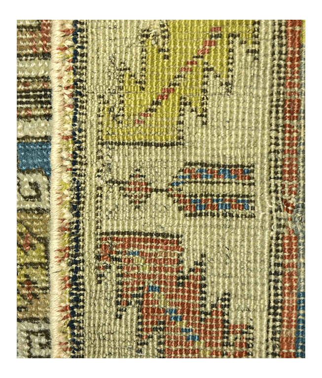 Antik kazak kézi gyapjú szőnyeg - Image 5