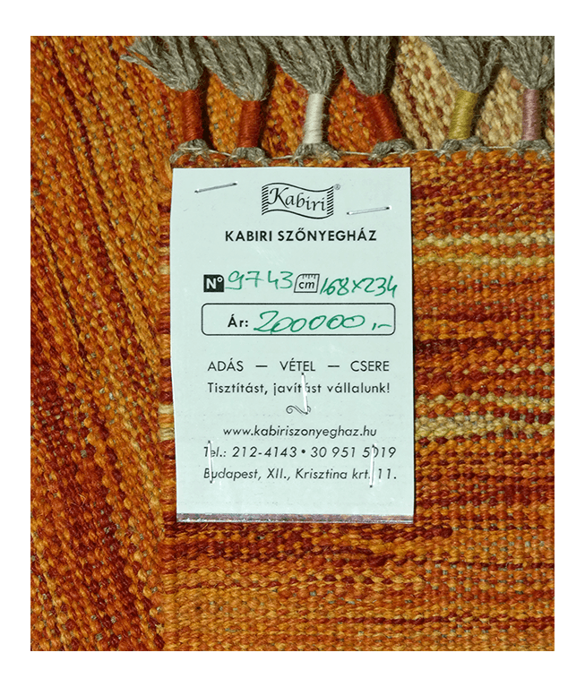 Csobi vintage kézi gyapjú kelim - Image 6