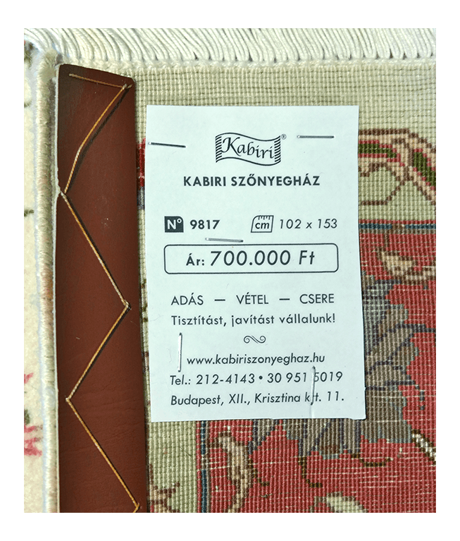 Tebrízi kézi gyapjú szőnyeg - Image 6