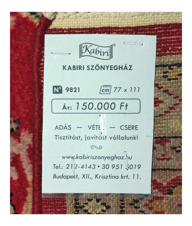 Pakisztáni kézi gyapjú szőnyeg - Image 6