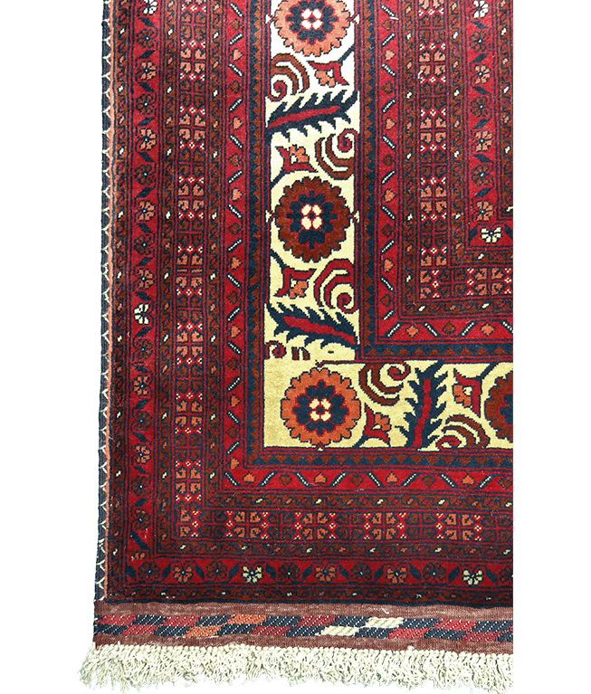 Afgán Szuper Khal Mohammadi kézi gyapjú szőnyeg - Image 4