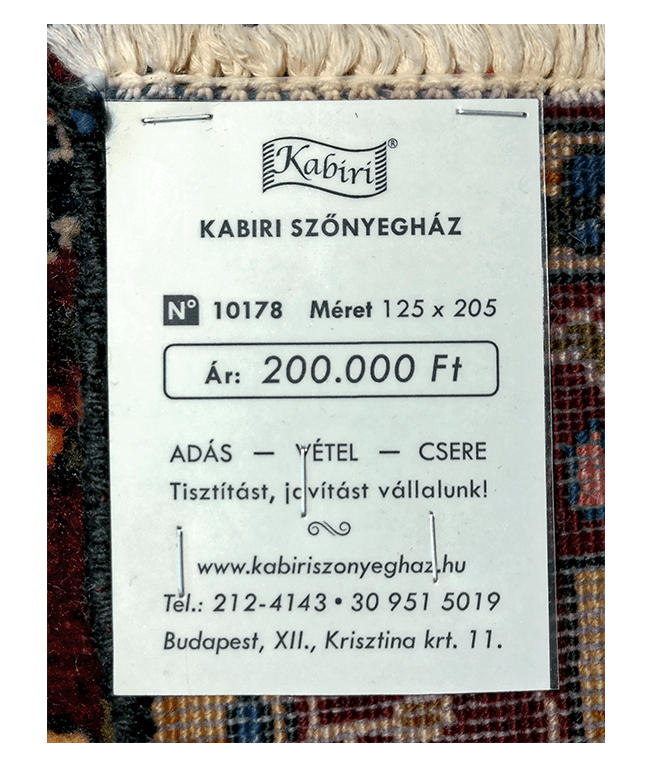 Iráni kézi gyapjú szőnyeg - Image 6