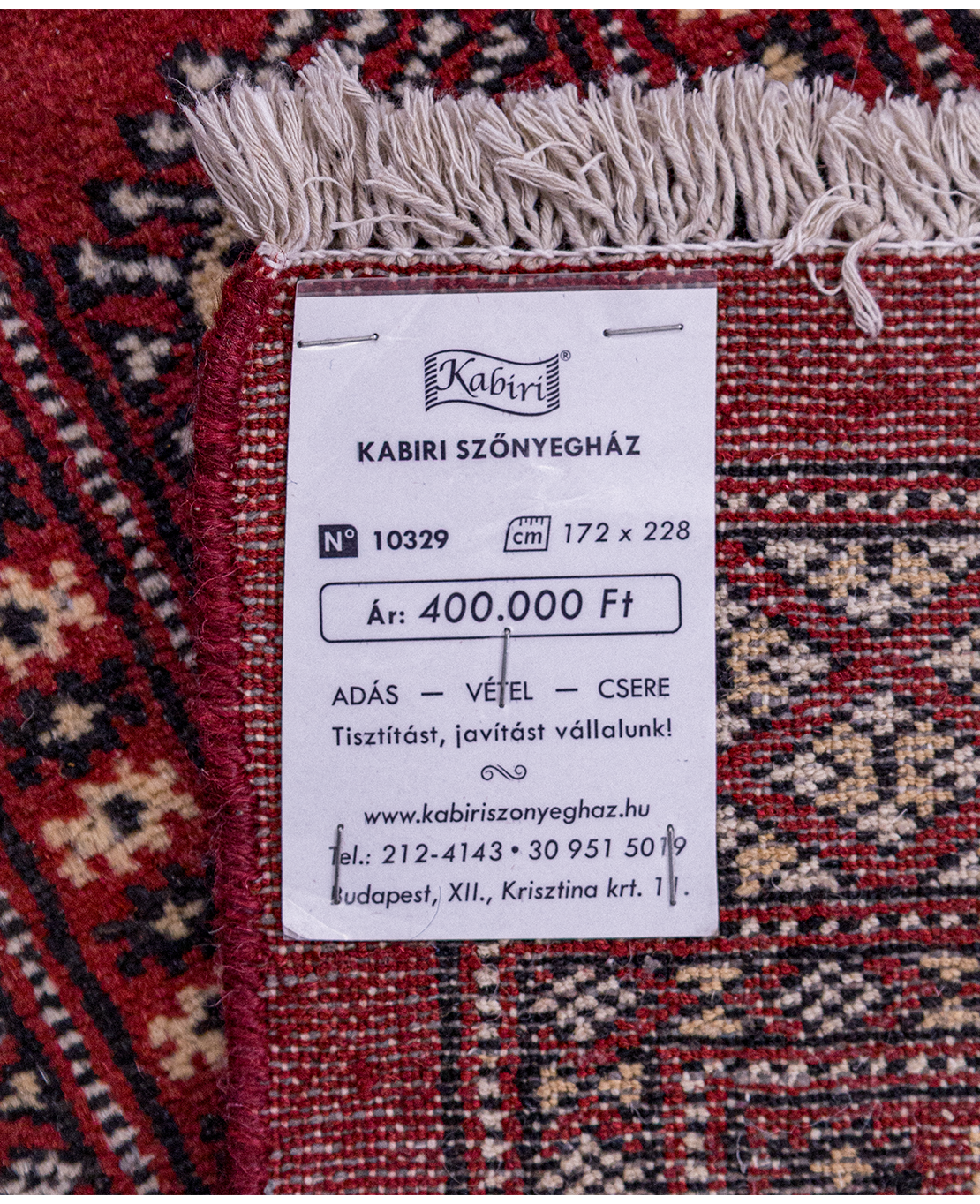 Pakisztáni kézi gyapjú szőnyeg - Image 6
