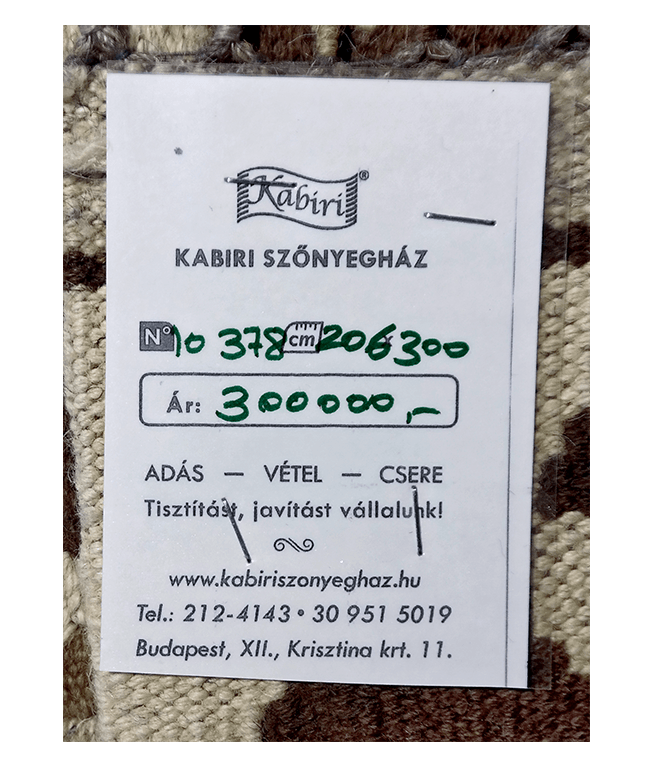 Tradicionális kézi gyapjú kelim - Image 6