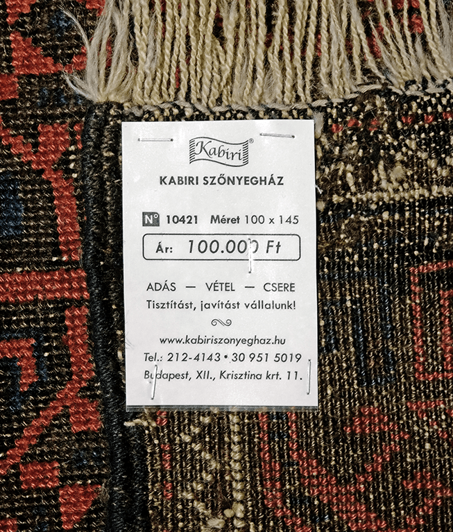 Antik afgán belucs kézi gyapjú szőnyeg - Image 6