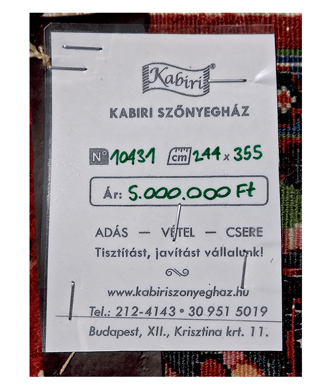 Iráni bijar kézi gyapjú szőnyeg - Image 6
