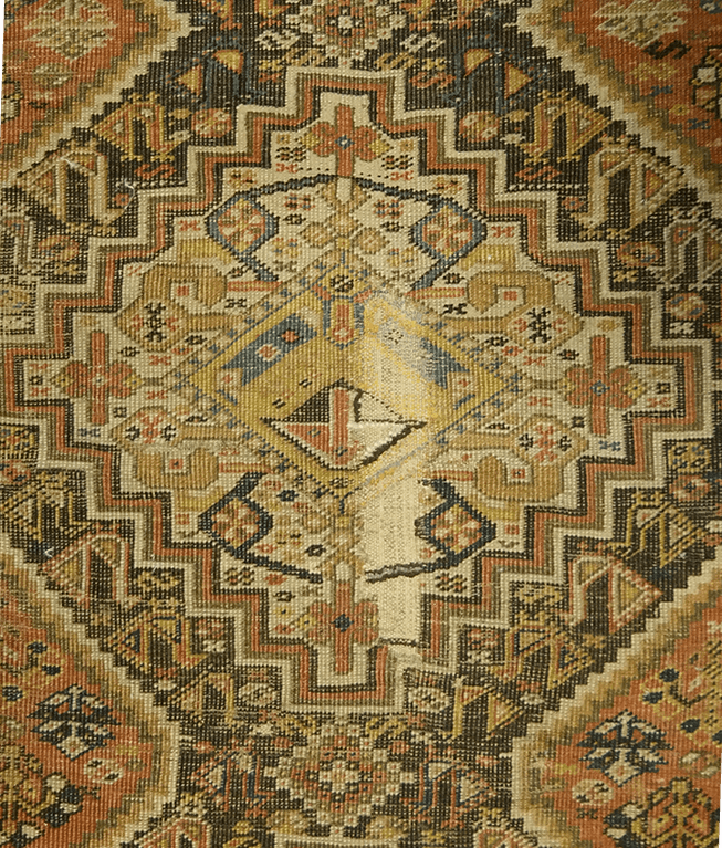 Antik Iráni Shiraz kézi gyapjú szőnyeg - Image 2