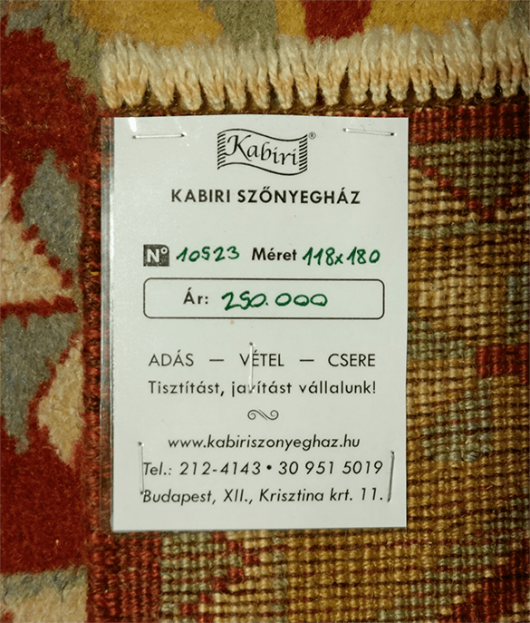 Török milász kézi gyapjú szőnyeg - Image 6