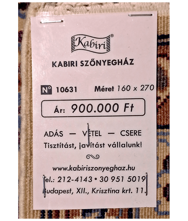 Iráni nain kézi gyapjú szőnyeg - Image 6