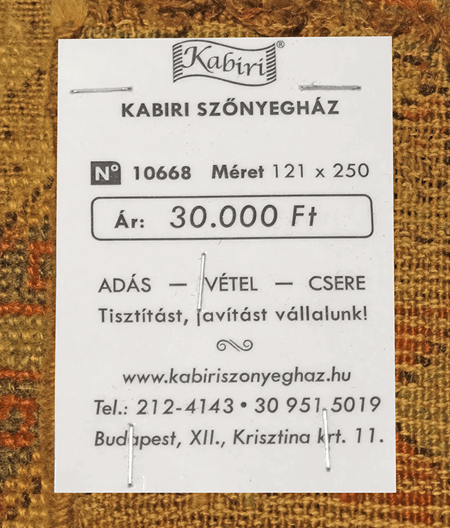 Kaukázusi kézi gyapjú futószőnyeg - Image 6