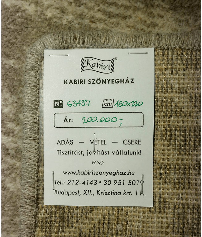 Gépi új modern gyapjú szőnyeg - Image 6