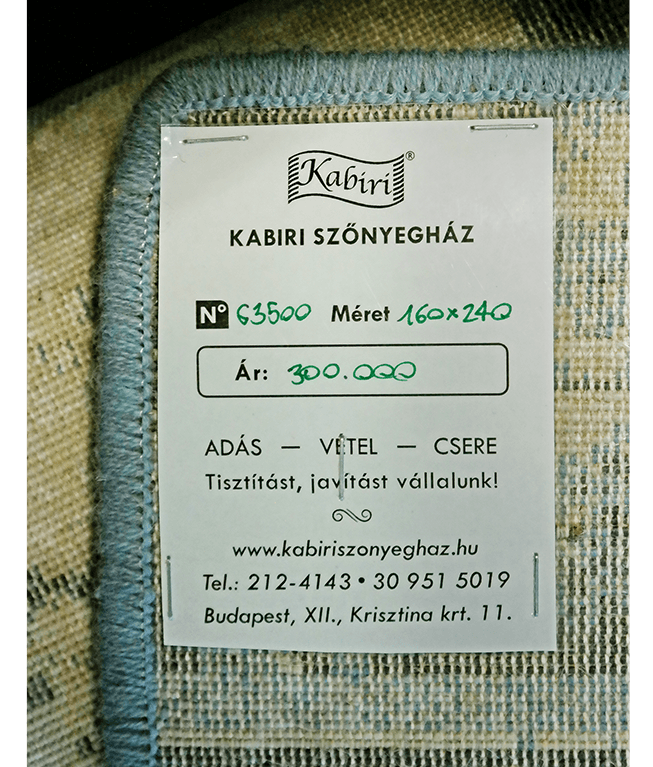 Gépi új modern gyapjú szőnyeg - Image 6