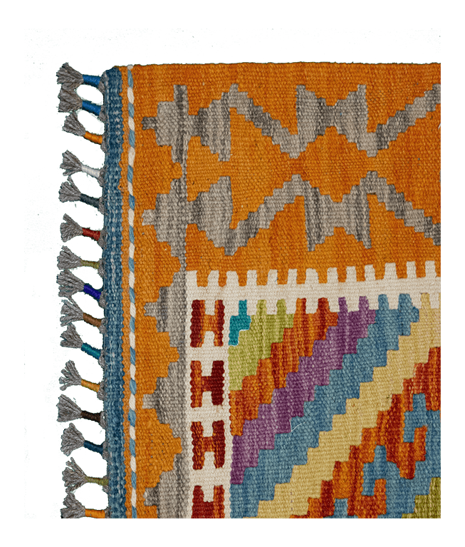 Csobi vintage kézi gyapjú kelim - Image 4