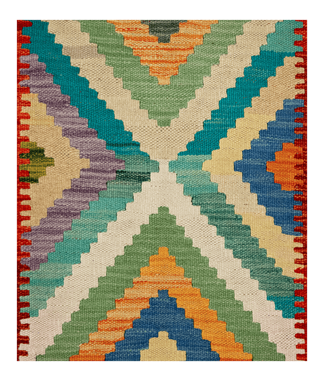 Csobi vintage kézi gyapjú kelim - Image 2