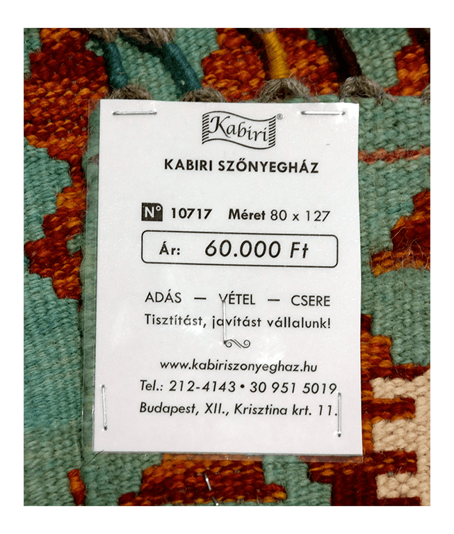 Csobi vintage kézi gyapjú kelim - Image 6