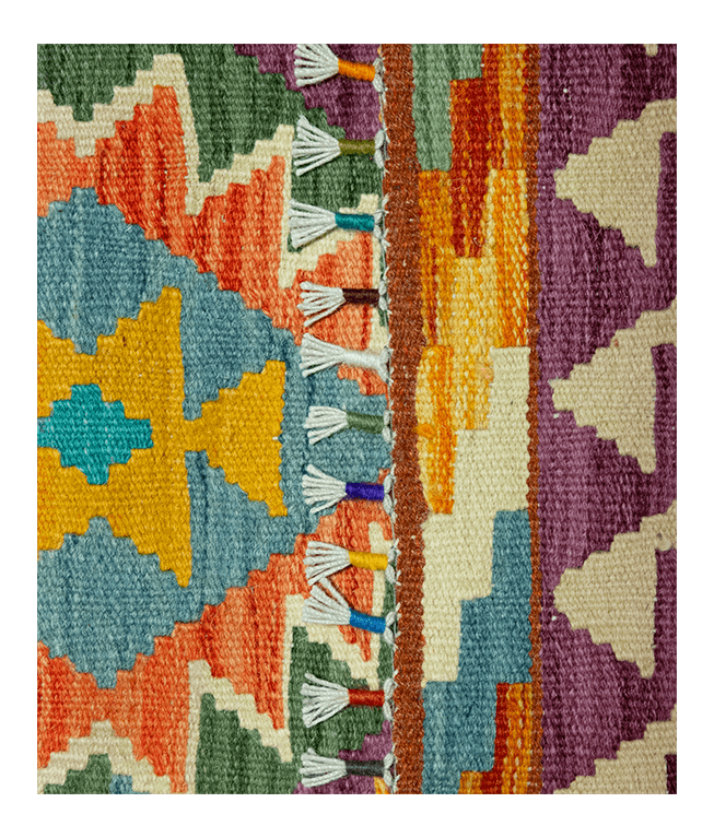 Csobi vintage kézi gyapjú kelim - Image 5