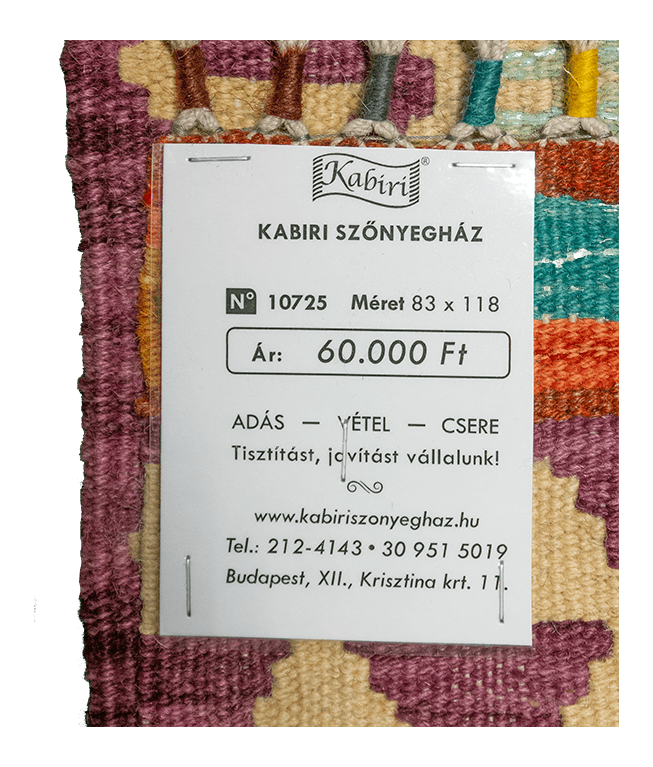 Csobi vintage kézi gyapjú kelim - Image 6