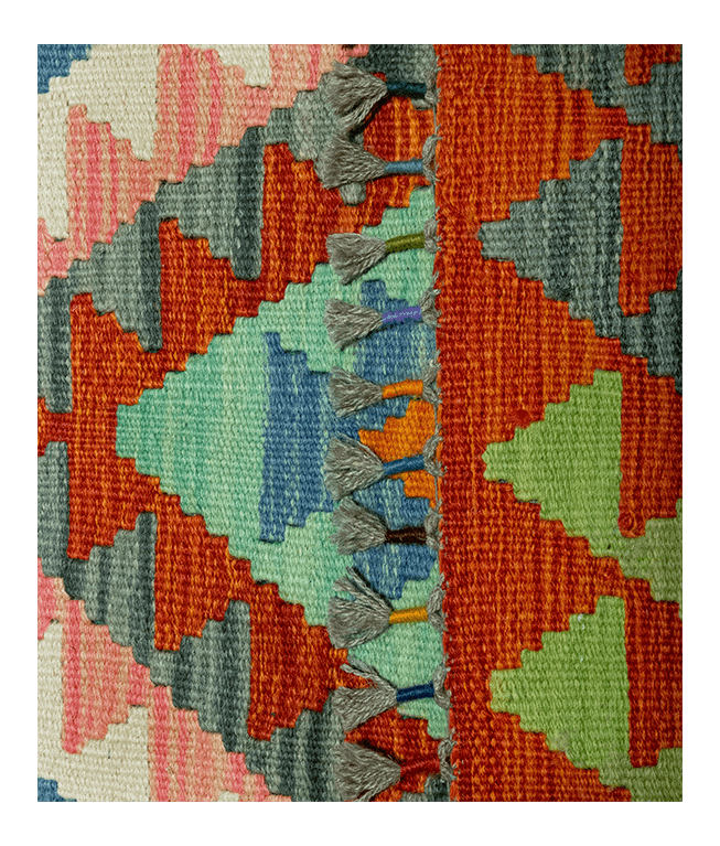 Csobi vintage kézi gyapjú kelim - Image 5