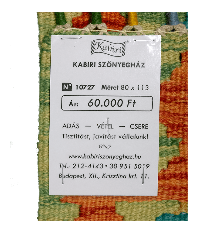 Csobi vintage kézi gyapjú kelim - Image 6