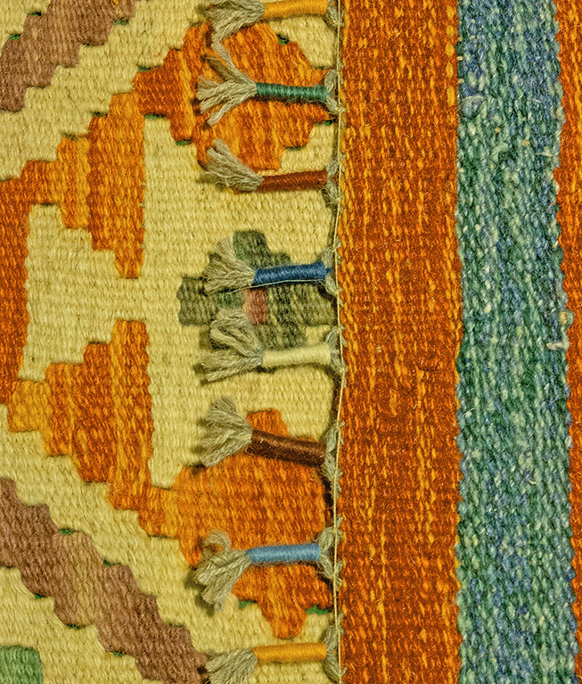 Csobi vintage kézi gyapjú kelim - Image 5
