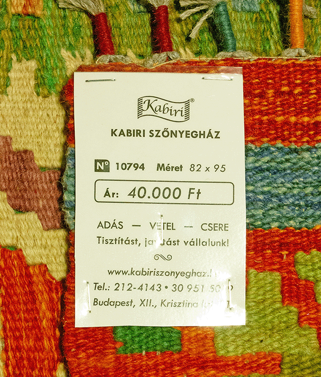 Csobi vintage kézi gyapjú kelim - Image 6