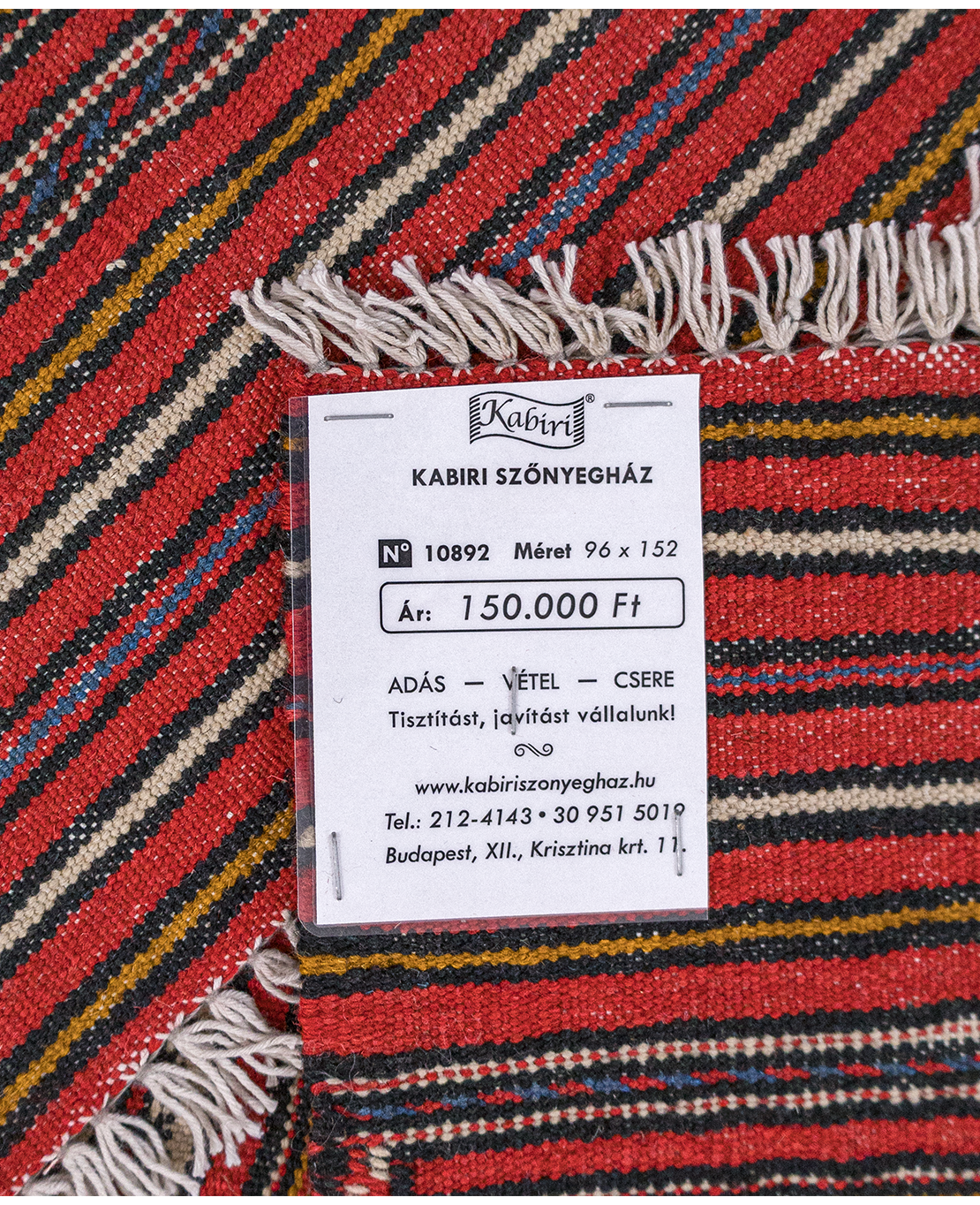 Afgán meleki kézi gyapjú kelim - Image 6