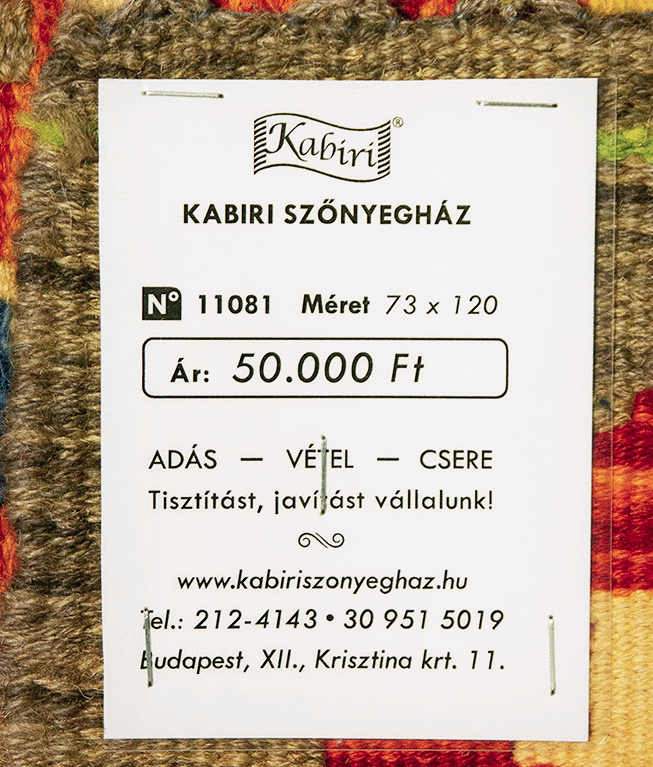 Tradicionális kézi gyapjú kelim - Image 6